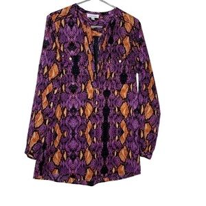 Calvin Klein purple top. Long sleeves. Size M
